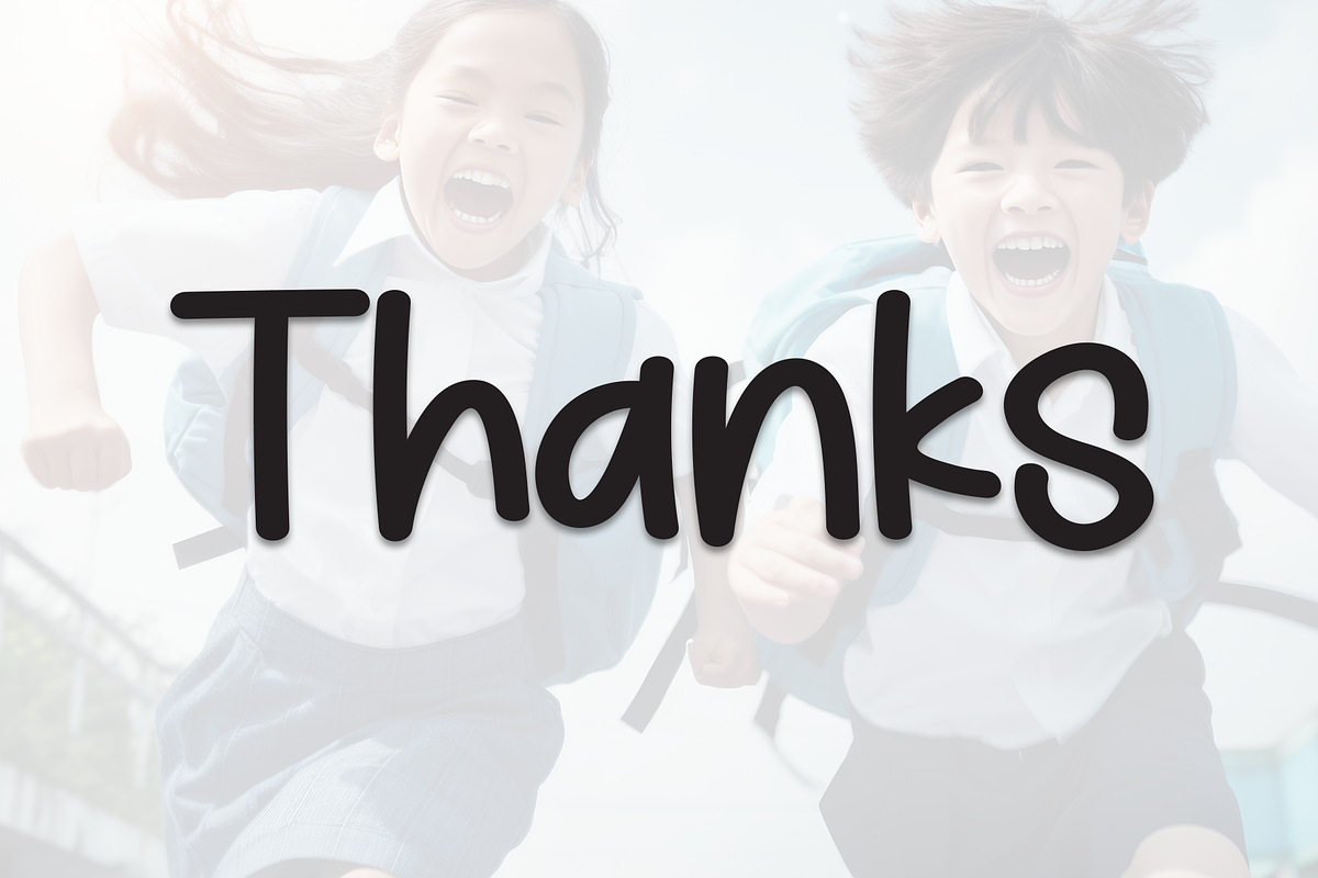 Happy School | Script Font, a Script Font by Scratchones (Photo 8 of 8)