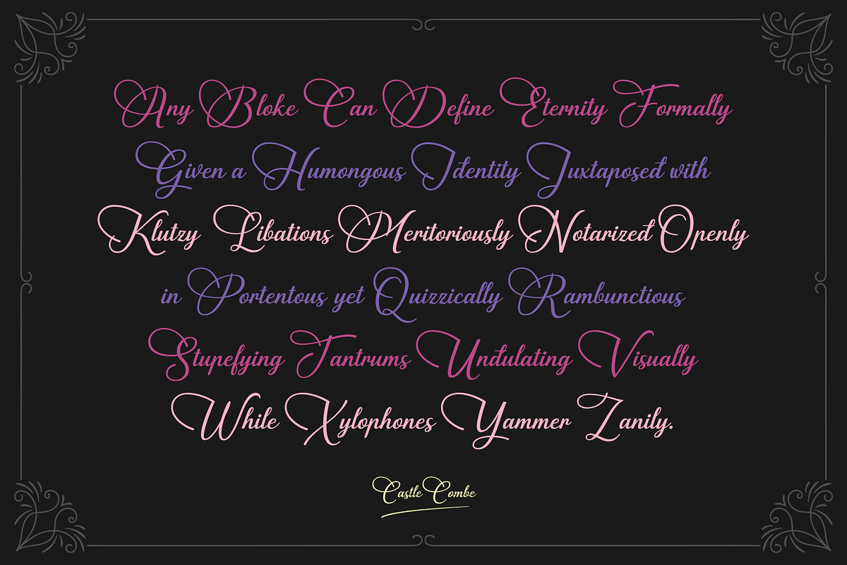 Castle Combe Elegant Script preview 2