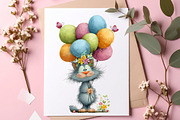 Flower Cats Clipart, an Illustration by SinaCreation (Thumbnail 5 of 7)