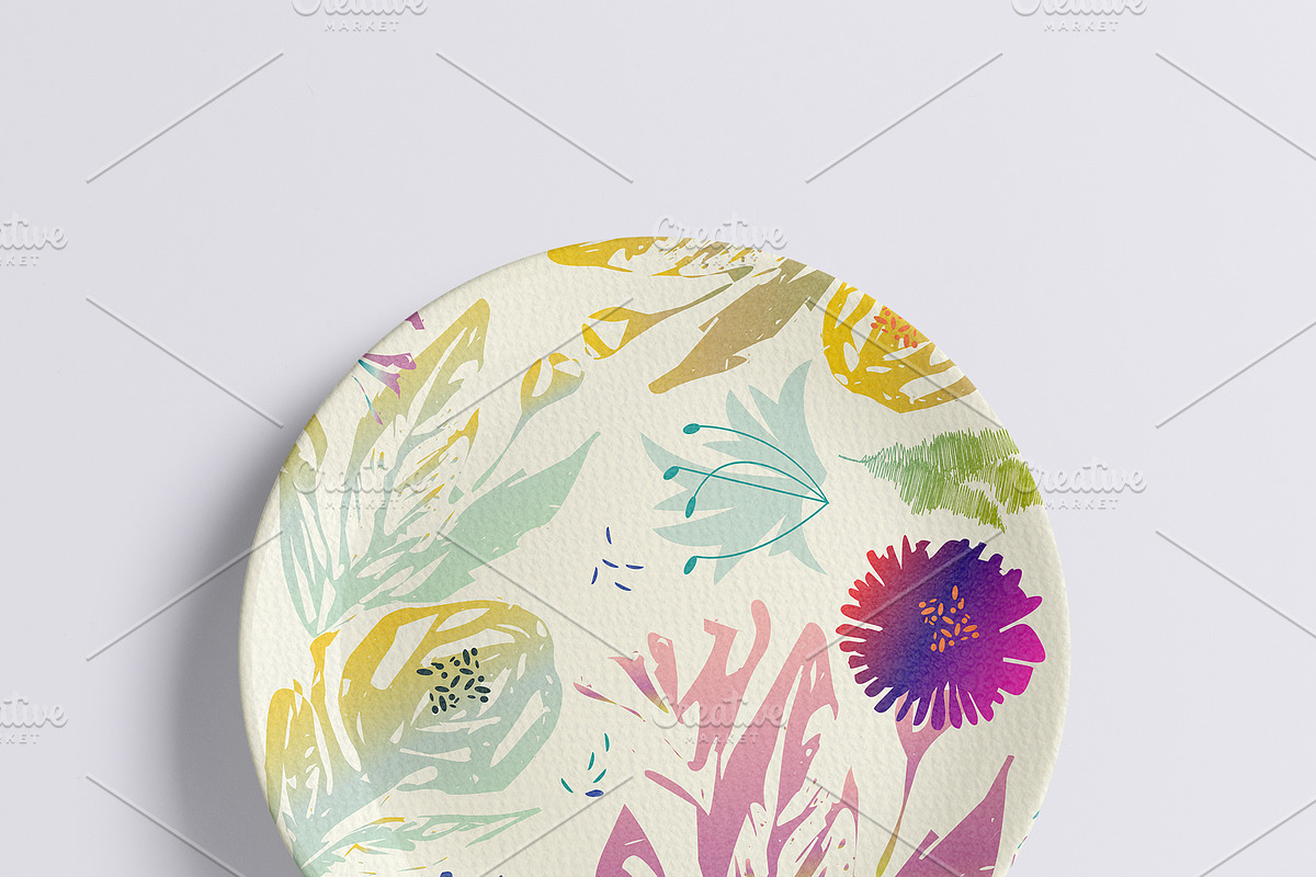 Floral Pop Art pattern, a Pattern Graphic by Anny Cecilia Walter (Photo 3 of 4)