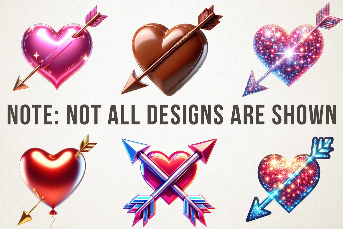 Cupid & Arrow Clipart Valentine PNG, an Illustration by RobertsArt (Photo 4 of 6)