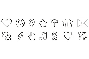 Pixel Art Icon Set, an Object Illustration by Gentle Studio