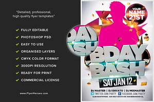 Bday Bash Flyer Template