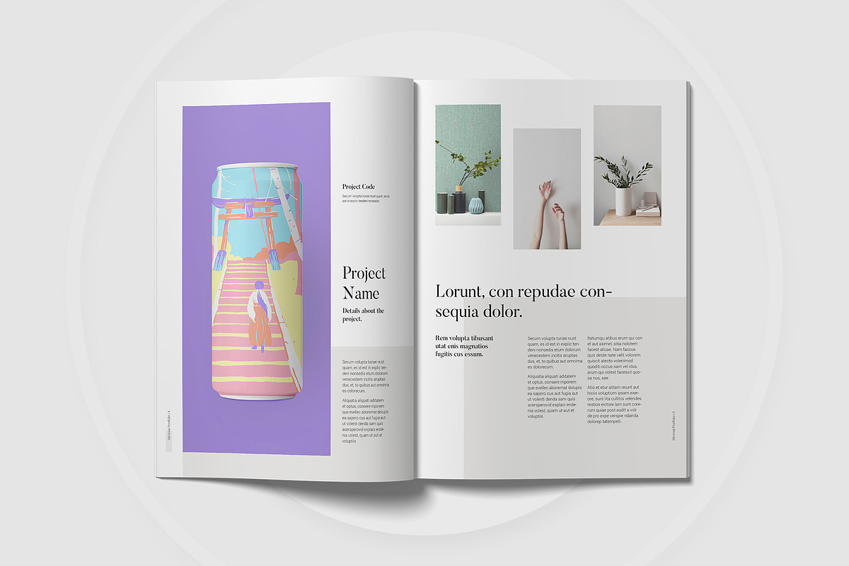 Minimal Modern Portfolio Template, a Presentation Template by astutedesign11 (Photo 12 of 13)
