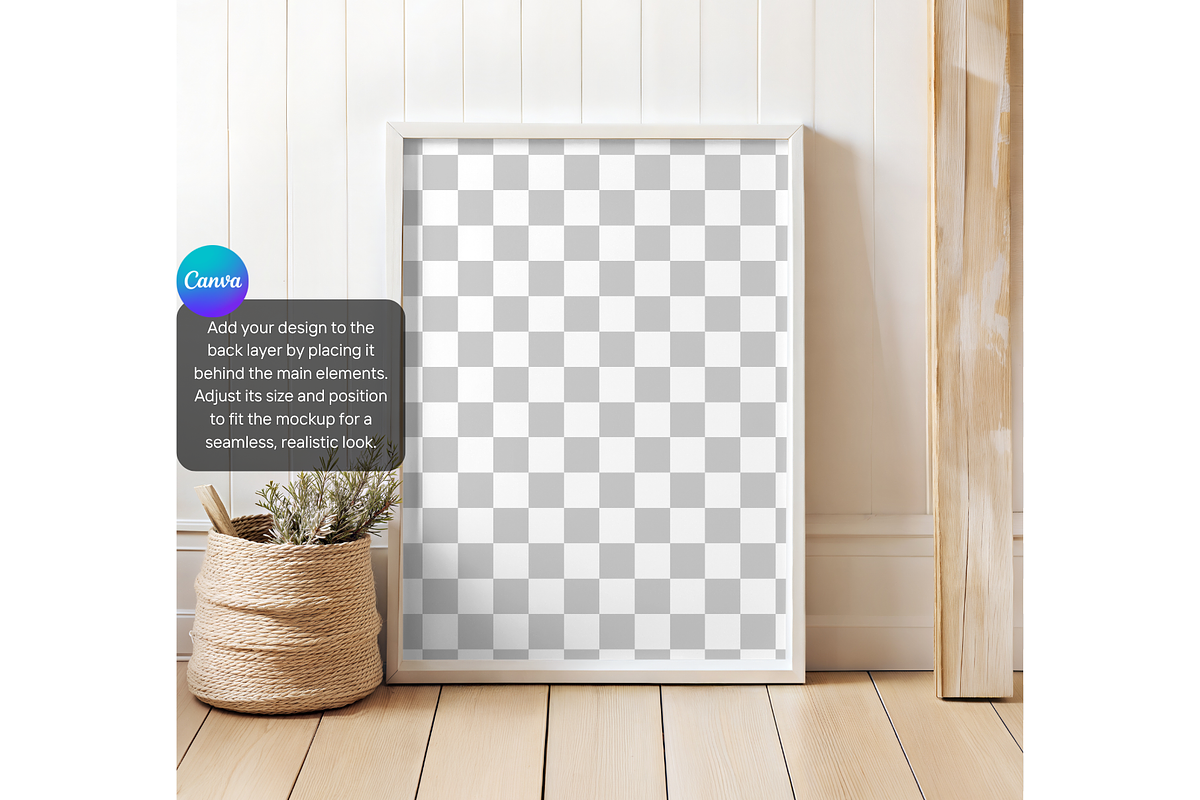 Minimal Frame Mockup, Rustic Decor, a Product Mockup by MockupWizard (Photo 3 of 5)