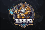 The Iron Dwarf Warrior, an Object Illustration by Izdihaar_Studio (Thumbnail 1 of 3)