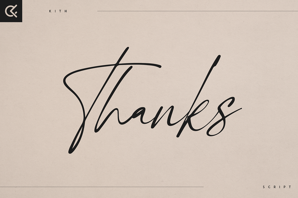 Kith - handmade script, a Script Font by Only Fonts (Photo 10 of 10)