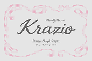 Krazio - Vintage Rough Script, a Script Font by Indotype Foundry (Thumbnail 1 of 8)