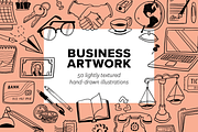 Hand Drawn Business Illustrations, a Finance Illustration by rabeccky (Thumbnail 1 of 3)