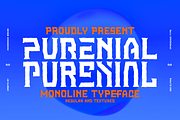 Purenial Font, a Font by madeDeduk (Thumbnail 1 of 8)