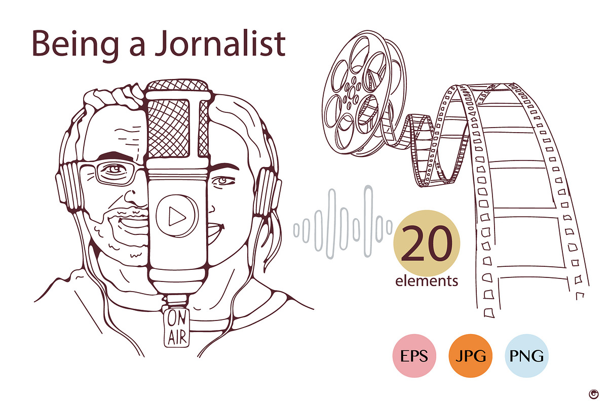 Being a journalist, a Person Illustration by Olillia (Photo 6 of 12)