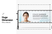 Fence Barrier Banner Mockup, an Advertising Mockup by SLAB! Design (Thumbnail 2 of 5)