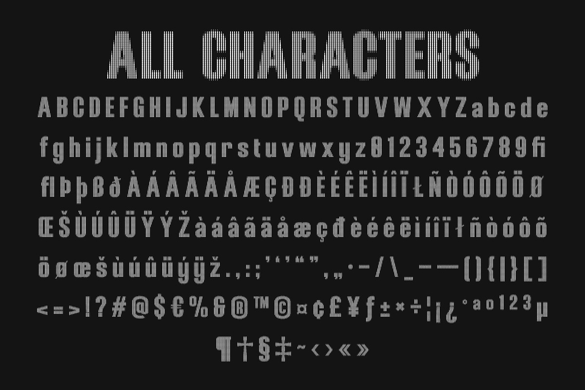 CS Brycel Slitscan, a Sans Serif Font by Craft Supply Co. (Photo 8 of 8)