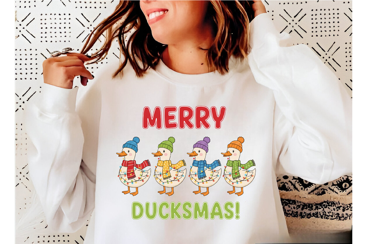 Christmas Ducks Png, Merry Ducksmas, an Illustration by Designking (Photo 6 of 6)