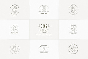 36 Elegant Logo Templates | Canva, a Branding & Logo Template by Vasya Kobelev