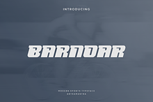 Barnoar - Modern Sport Typeface