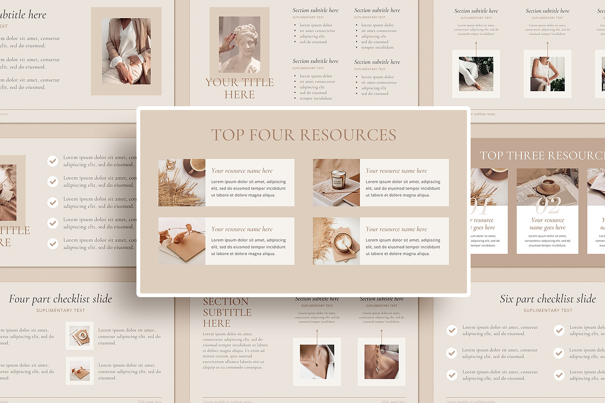 4 in 1 Course Creator Bundle CANVA, a Presentation Template by Studio Loire (Photo 19 of 73)