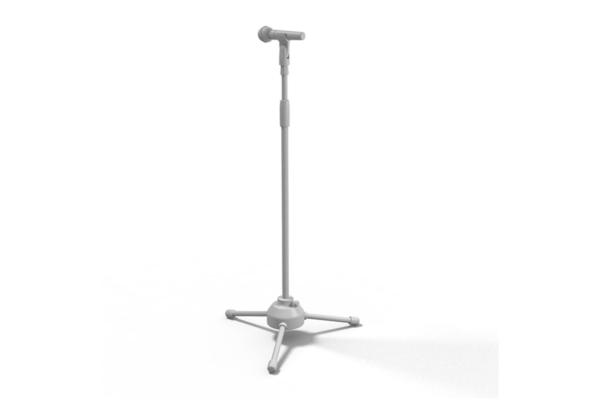 Microphone with stand, an Object 3D Model by CGTech (Photo 2 of 9)