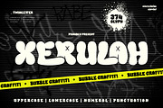 Xerulah - Bubble Graffiti Font, a Handwritten Font by twinstd (Thumbnail 1 of 10)