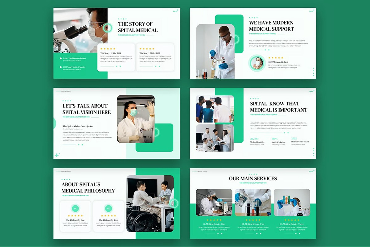 Spital - Medical Google Slides, a Presentation Template by Fit-tee (Photo 3 of 6)
