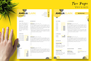 Creative Resume / CV Bundle - Amelia, a Resume Template by Templates Design Co. (Thumbnail 3 of 17)