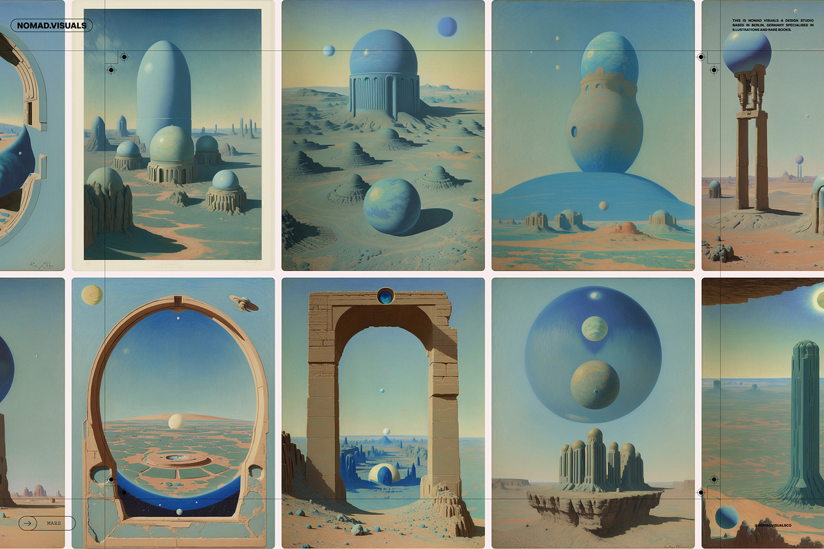 Ancient Mars Illustrations, a Background Graphic by Nomad Visuals (Photo 14 of 15)