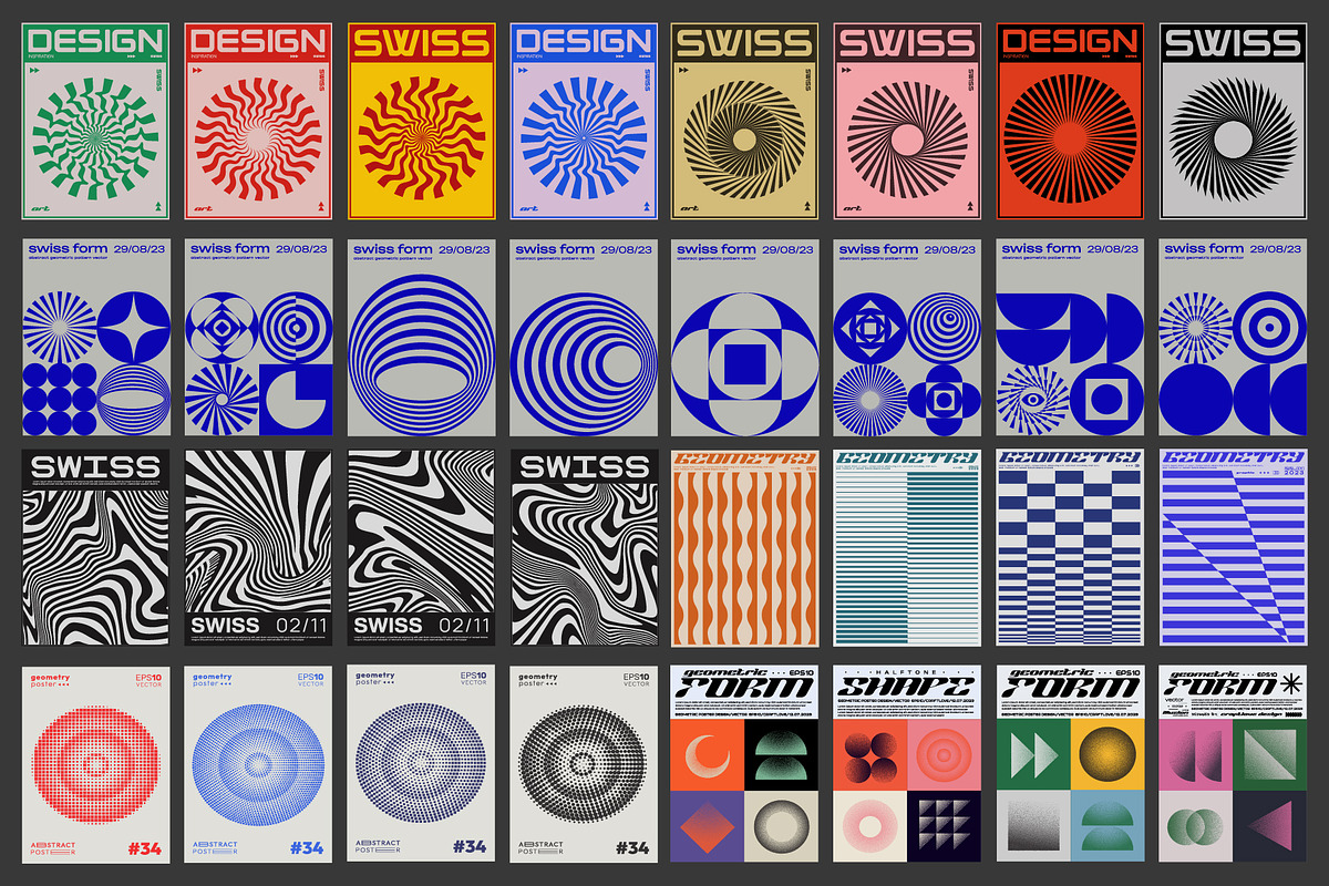 FORMA - 88 MODERN GEOMETRIC POSTERS, a Pattern Graphic by craftlove (Photo 7 of 8)