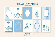 Shells and Pearls Coastal Vector Set, an Object Illustration by VerAna (Thumbnail 5 of 18)