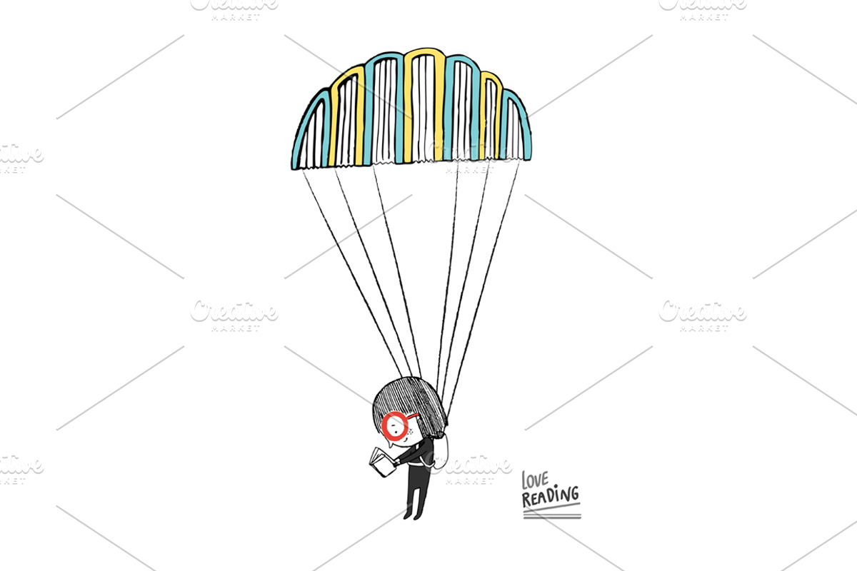 Little girl reading Collection 02, an Animal Illustration by Irene Loal (Photo 3 of 7)