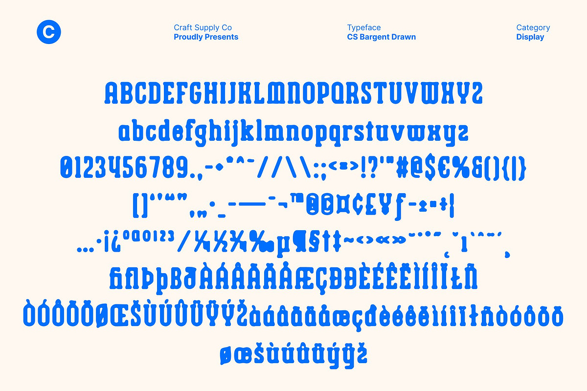 CS Bargent Drawn, a Slab Serif Font by Craft Supply Co. (Photo 8 of 8)
