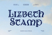 CS Lizbeth Stamp, a Serif Font by Craft Supply Co. (Thumbnail 1 of 8)