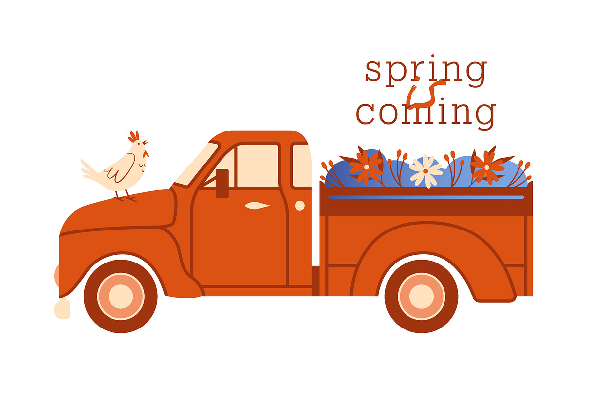 Hello Spring. Clip arts collection, a Seasonal Illustration by Renberrry.Store (Photo 6 of 10)