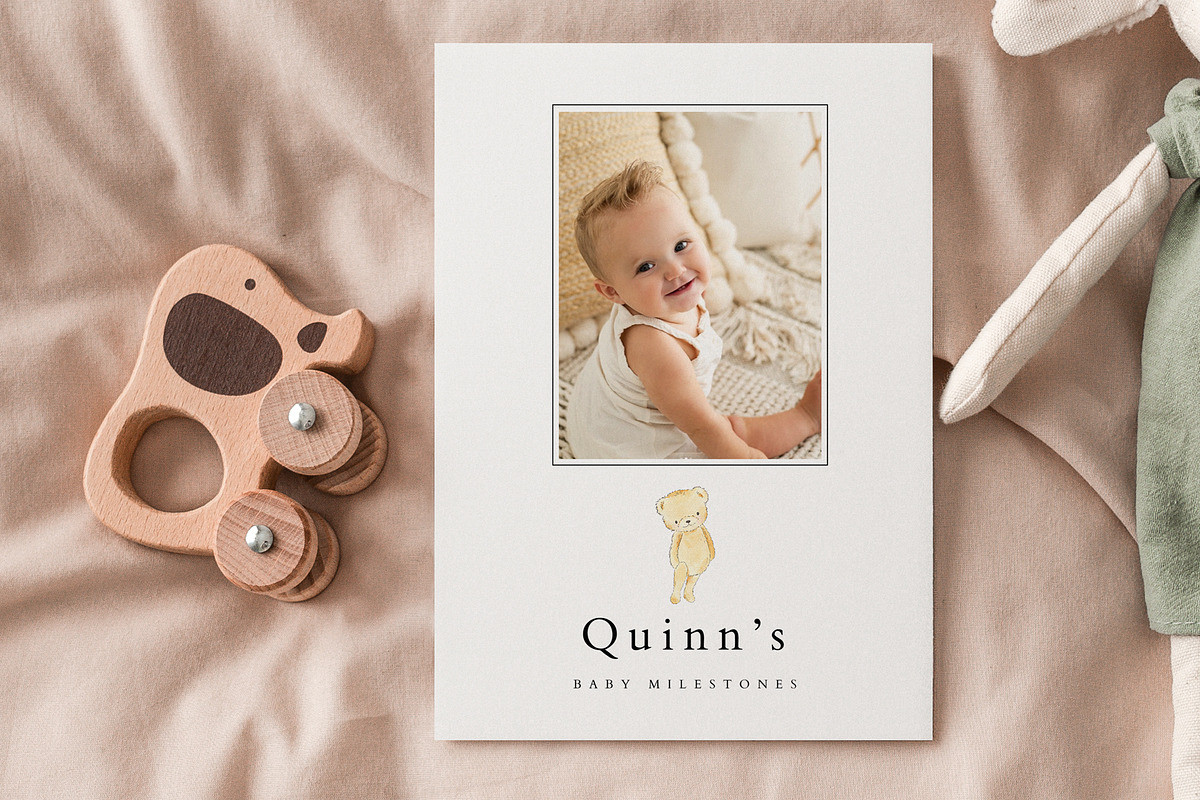 1st Year Milestone Card, an Invitation Template by By Stephanie Design (Photo 2 of 3)