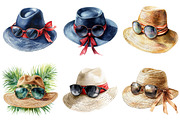 Summer Elegant Hat Clipart Bundle, an Illustration by Pixels.Craft (Thumbnail 4 of 8)