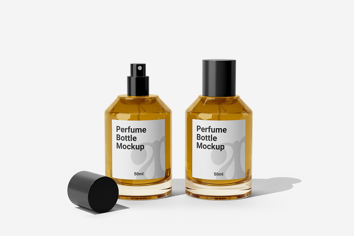 Perfume Bottle Mockup, a Cups & Container Mockup by Akebareee (Photo 1 of 3)