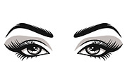 Vector Women's Eye., an Object Graphic by Gomolach (Thumbnail 5 of 18)