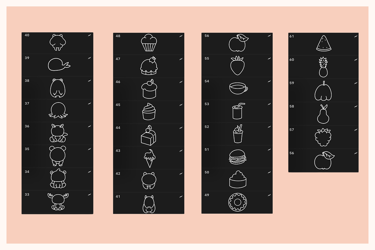 Kawaii Procreate stamp brushes, a Brush Add-On by Veronika Gotovceva (Photo 4 of 4)