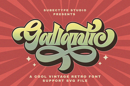 Gallantic - Vintage Retro Font