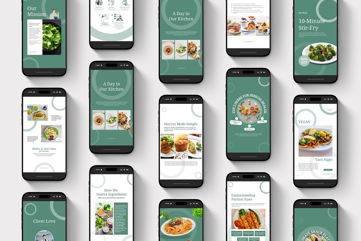 Food & Restaurant Instagram Bundle, a Social Media Template by TheBrightGrap (Photo 1 of 23)