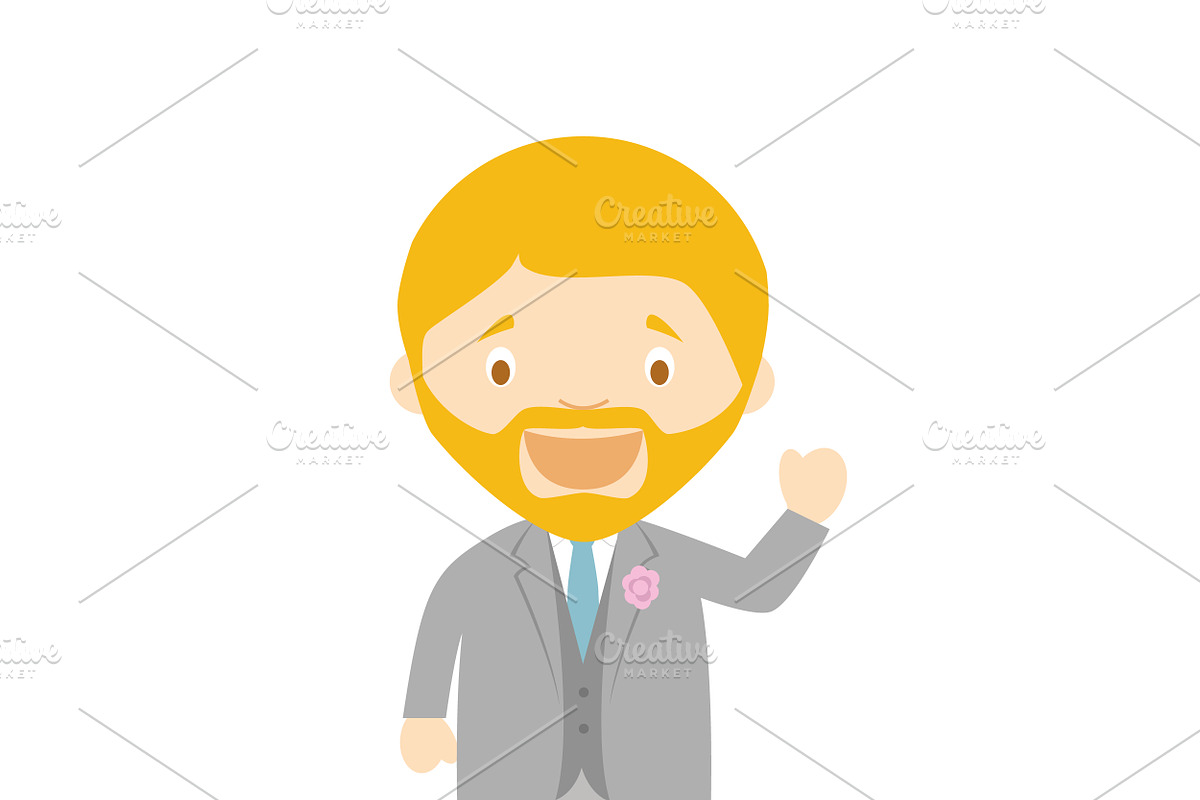 Wedding characters in cartoon style, a Person Illustration by asantosg (Photo 21 of 25)
