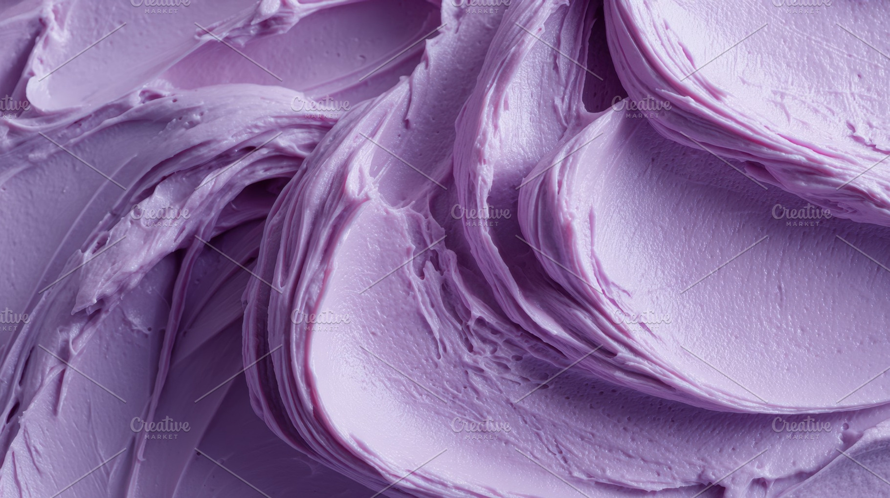 Purple frosting swirls on a cake, a Photo by Beautiful things