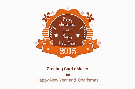 Merry Christmas, New Year e-Mailer