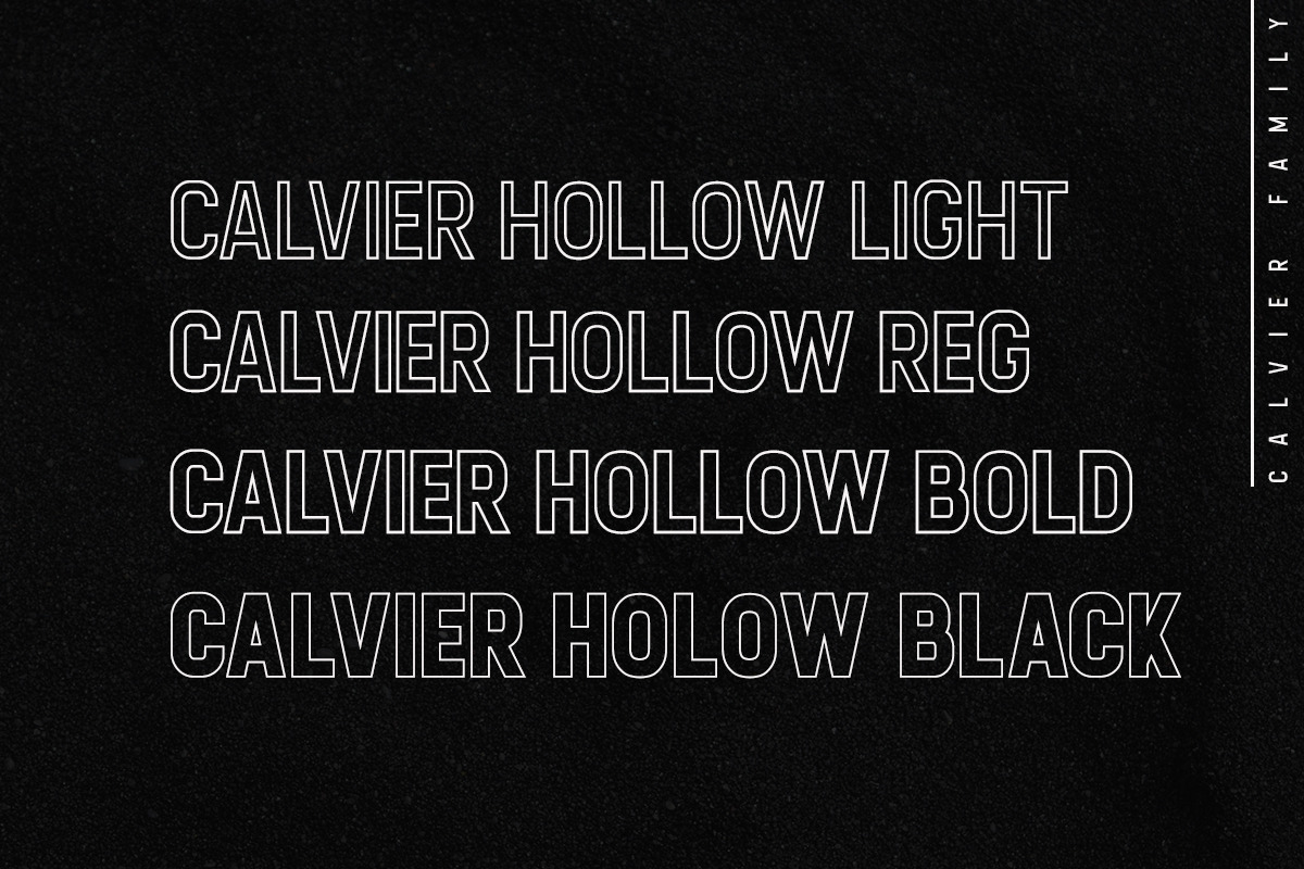Calvier - Headline Sans Family preview 4