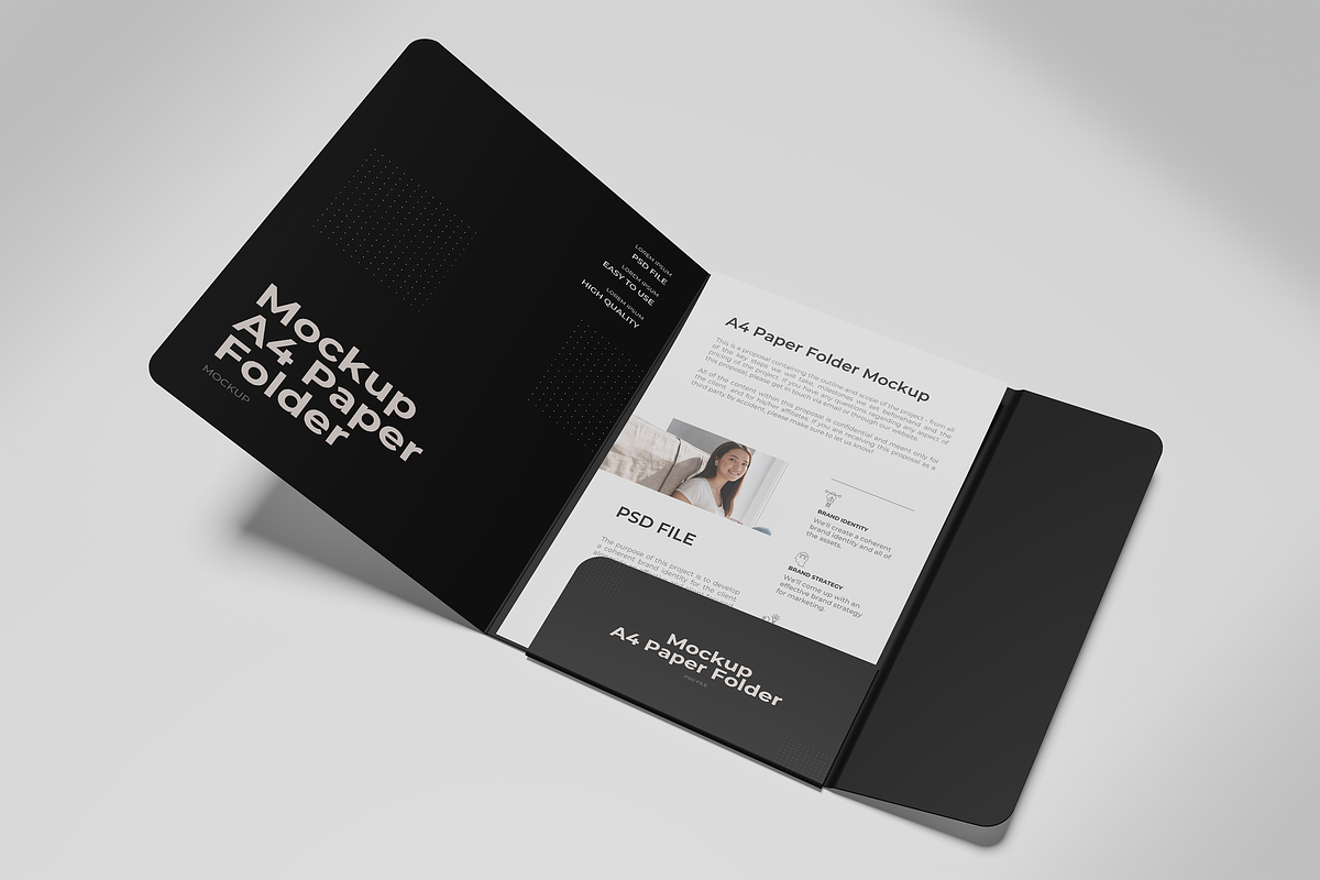 A4 Paper Folder Mockup, an Advertising Mockup by Twins_studio926 (Photo 3 of 5)