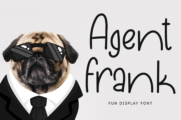 Agent Frank Fun Display Font preview 8