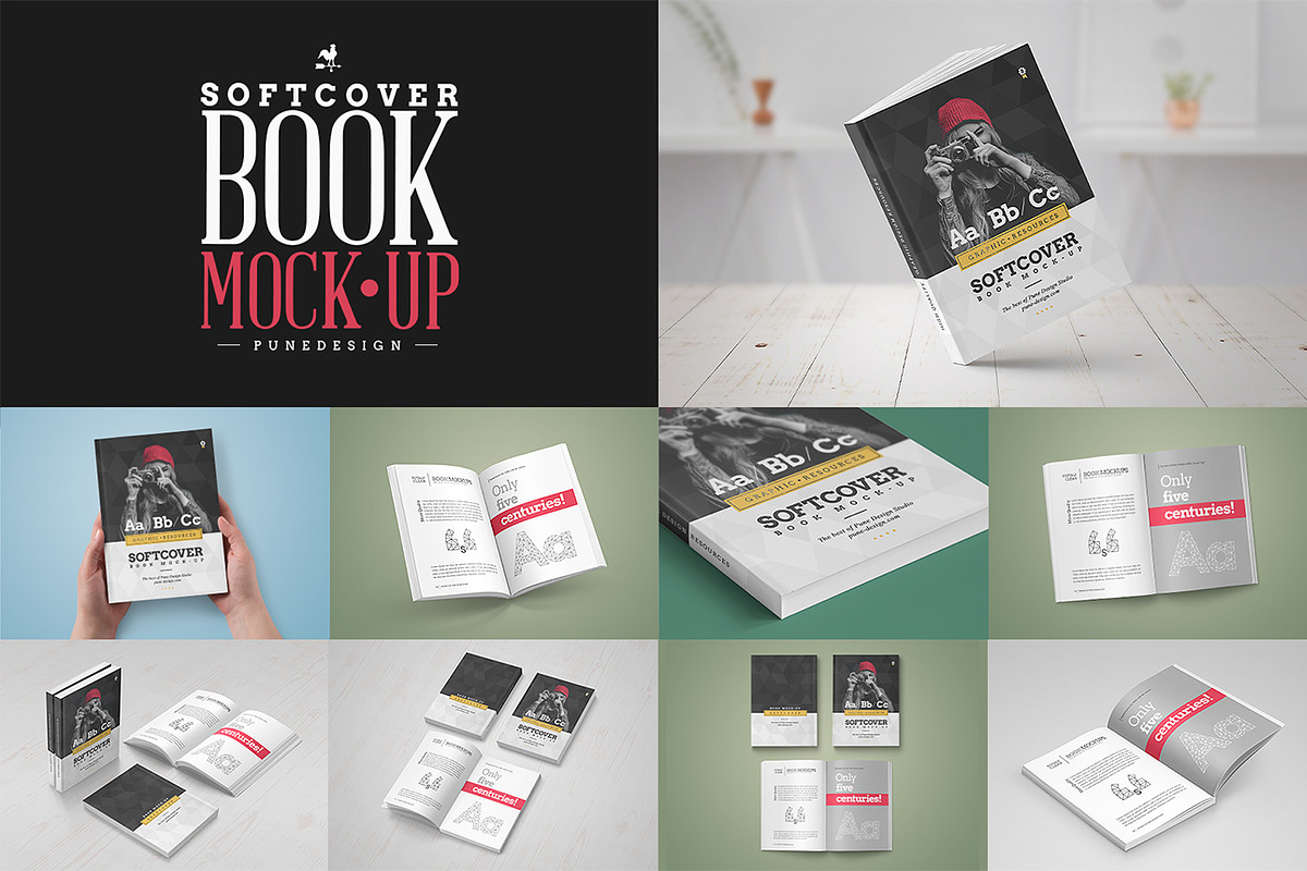 Book Mock-Up / Softcover Edition, a Books & Magazine Mockup by PuneDesign (Photo 1 of 11)