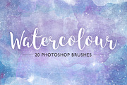 Watercolour / Watercolor Brushes, a Brush Add-On by Little Bean (Thumbnail 1 of 6)