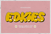 Edkies Bubbly, a Sans Serif Font by 24Design Studios (Thumbnail 1 of 9)