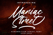 ManiacStreet-Handwritten Script Font, a Script Font by AQR Studio (Thumbnail 1 of 10)