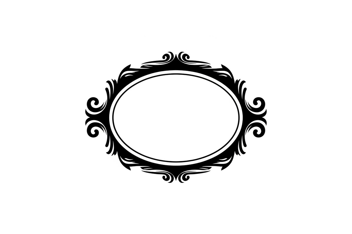 Vintage Oval Frame Vector Bundle, an Illustration by musafir_fashion (Photo 23 of 31)